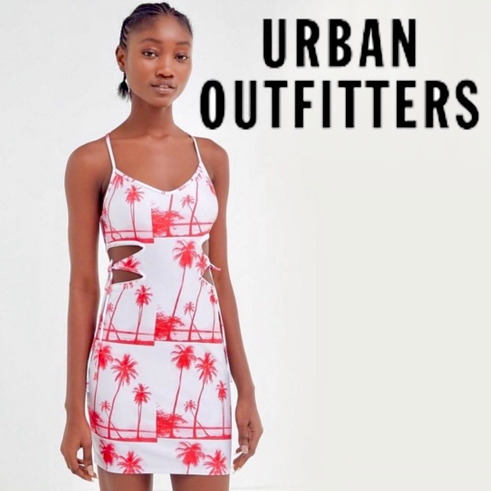 🌴UO Exclusive Tidal Waves cut out mini dress🌴